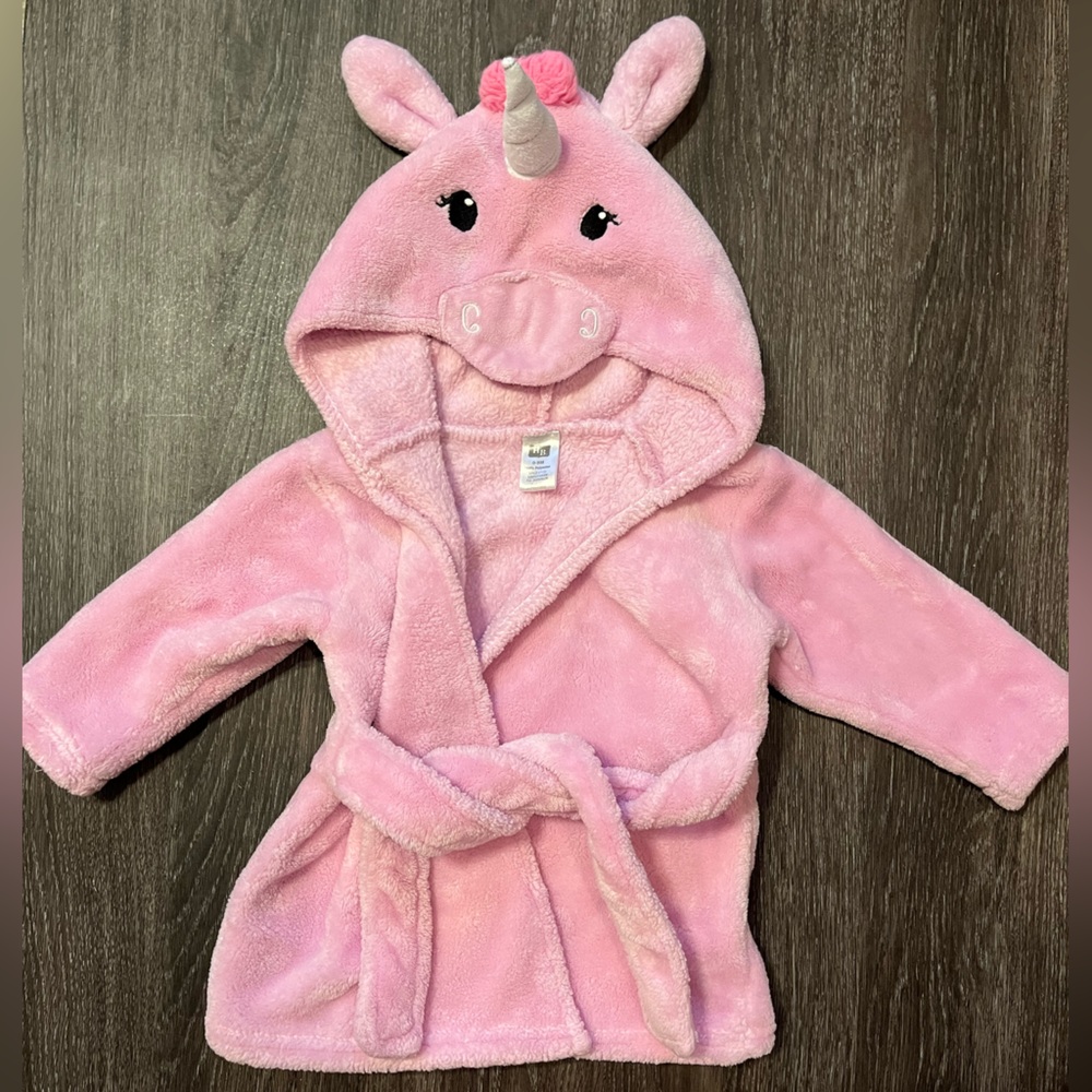 HB Hooded Unicorn Robe Size 0-9m